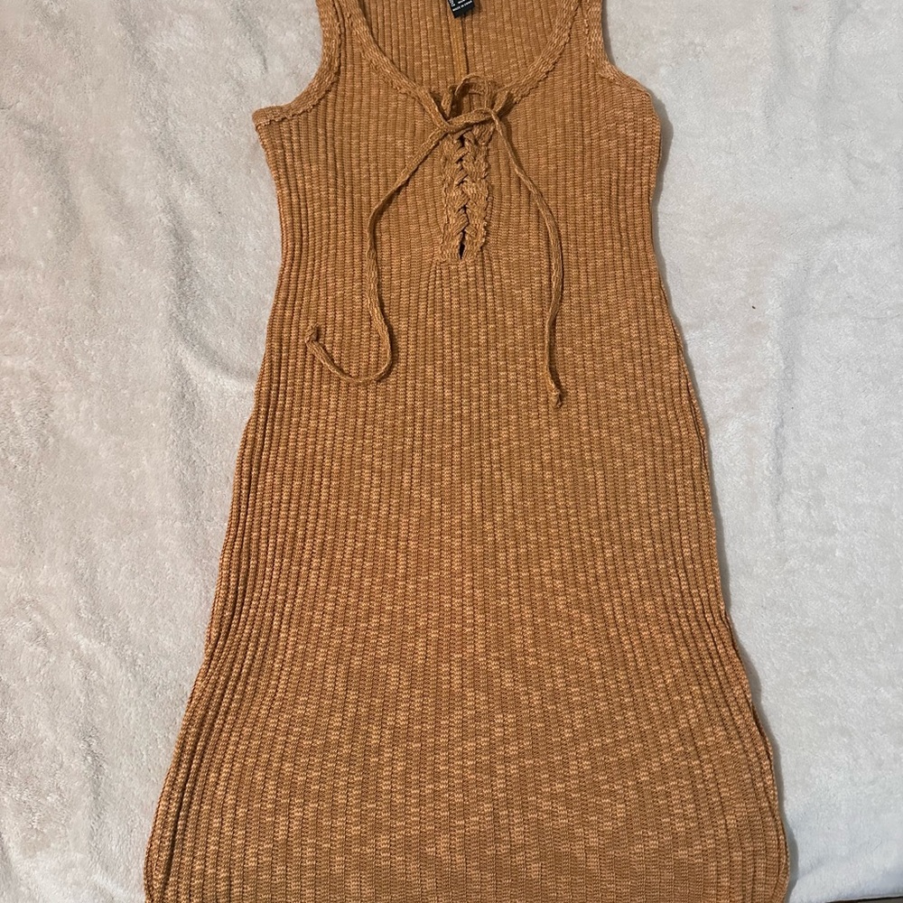 Forever 21 Camel Knit Top